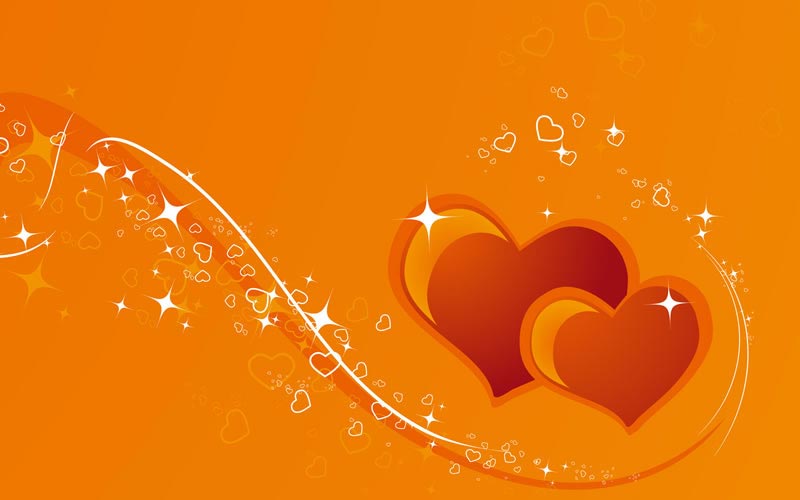 Immagine Amore Cuori Arancioni