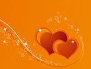 Immagini Amore cuori arancioni